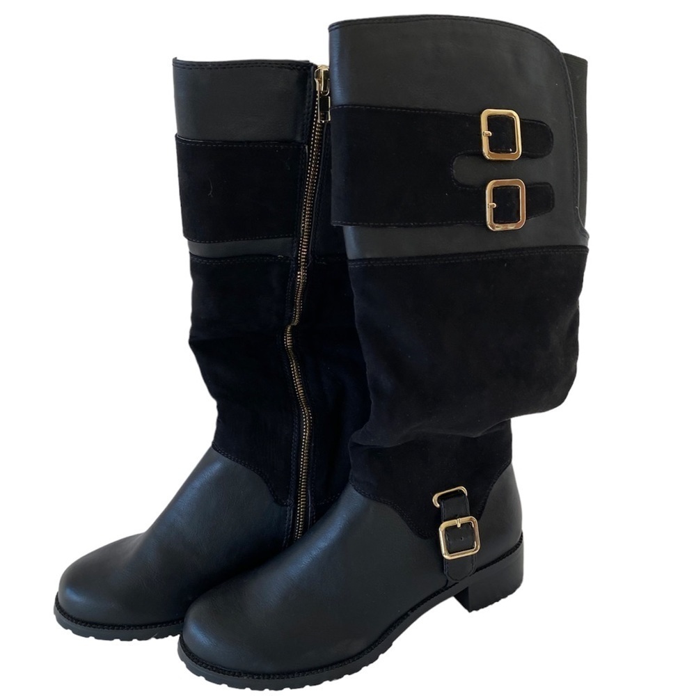 Bella Vita Adriannii Black Mid Calf Riding Boots